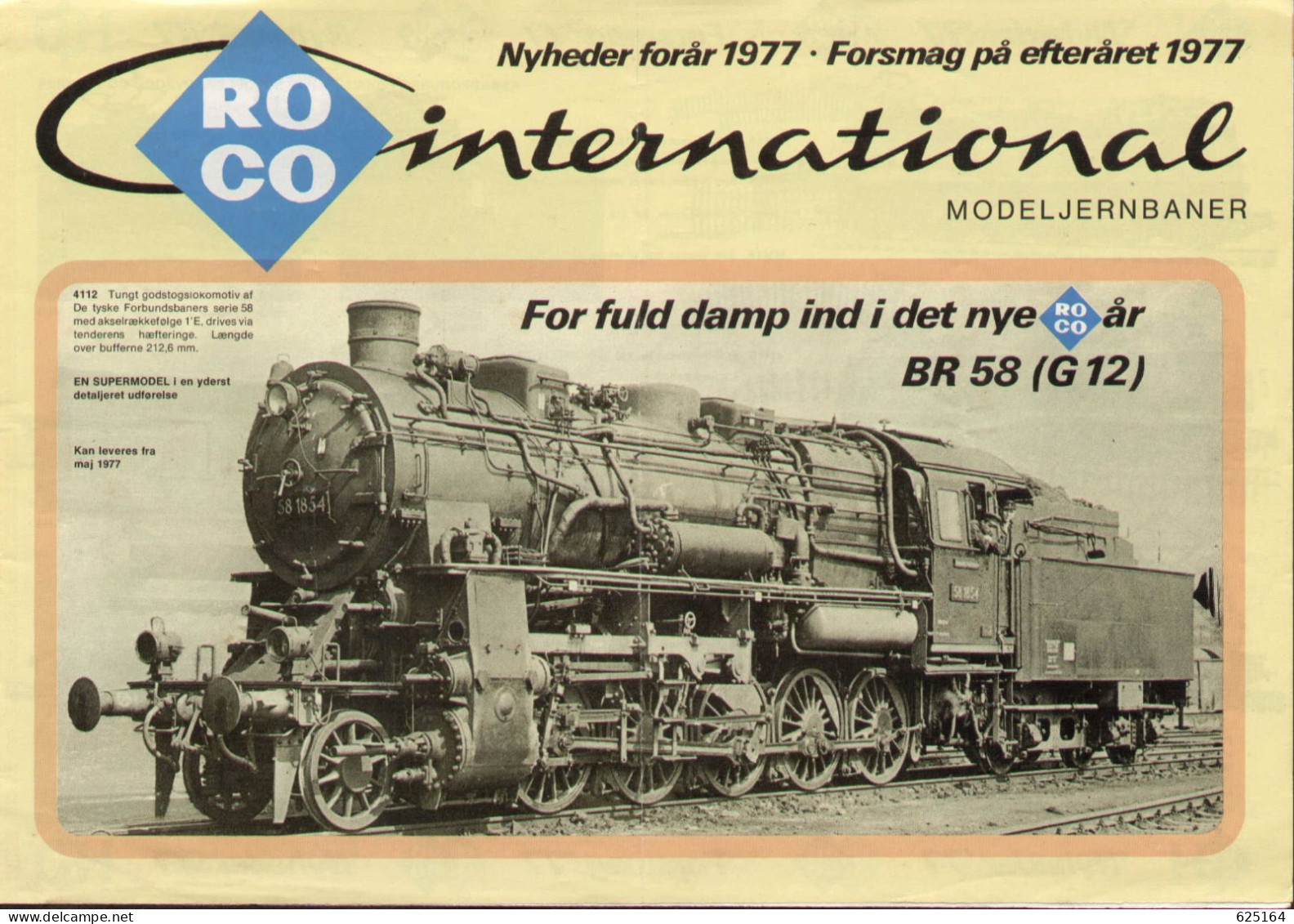 Catalogue ROCO Internatonal -Nyheder Forår 1977-Forsmag På Efteråret 1977 - En Danois - Non Classés