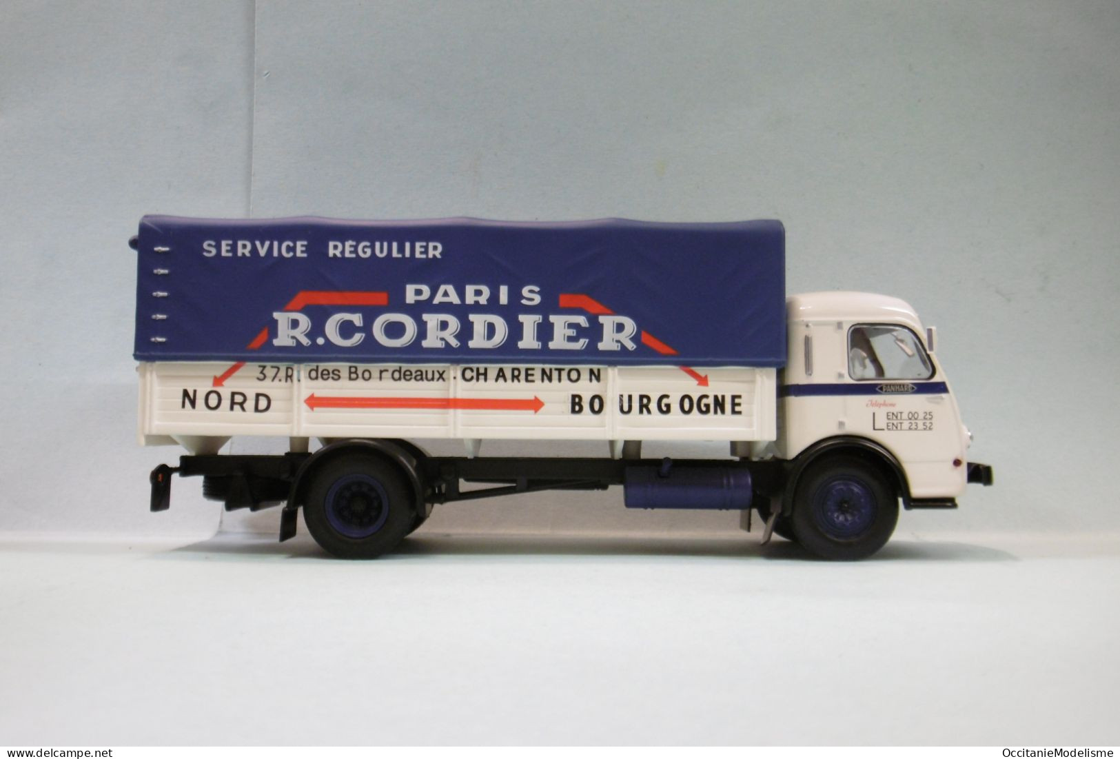 Altaya / Ixo - Camion PANHARD MOVIC Cordier Bâché 1952 BO 1/43 - LKW