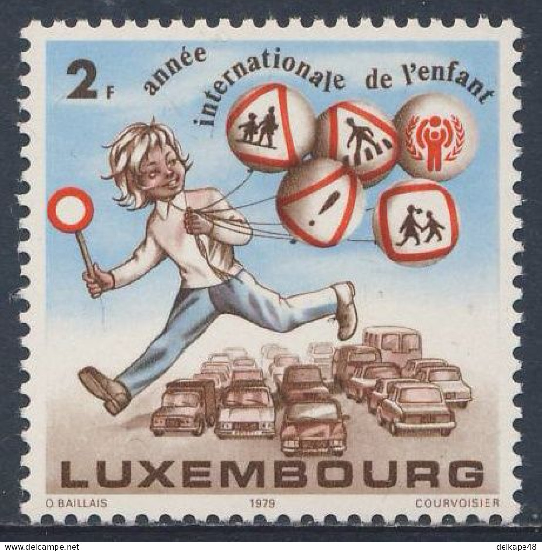 Luxemburg Luxembourg 1979 Mi 996 YT 946 SG ** Int. Jahr Des Kindes / Child With Traffic Symbols - Int.Year Of The Child - Unfälle Und Verkehrssicherheit