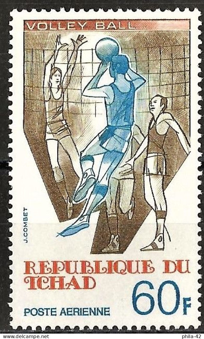 Chad 1977 - Mi 804 - YT Pa 209 ( Sport : Volley-ball ) MNH** - Airmail - Tchad (1960-...)