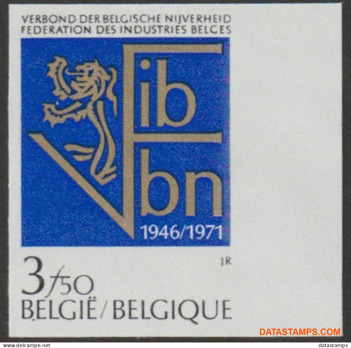 België 1971 - Mi:1661, Yv:1609, OBP:1609, Stamp - □ - Verbond Der  - 1961-1980