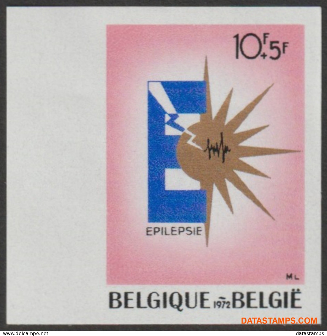 België 1972 - Mi:1693, Yv:1639, OBP:1639, Stamp - □ - William Lennox Centrum  - 1961-1980