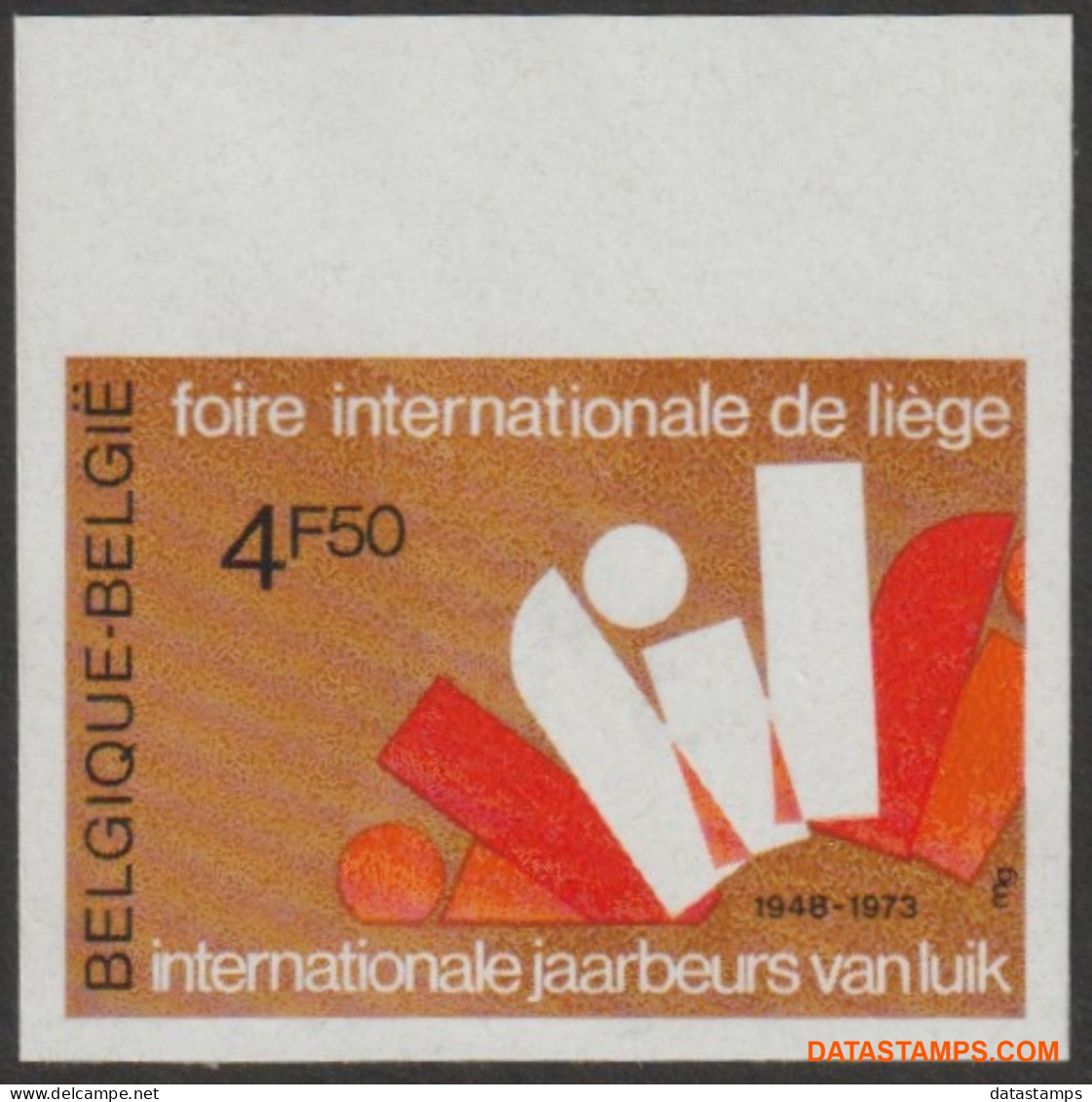 België 1973 - Mi:1724, Yv:1664, OBP:1672, Stamp - □ - Jaarbeurs  - 1961-1980