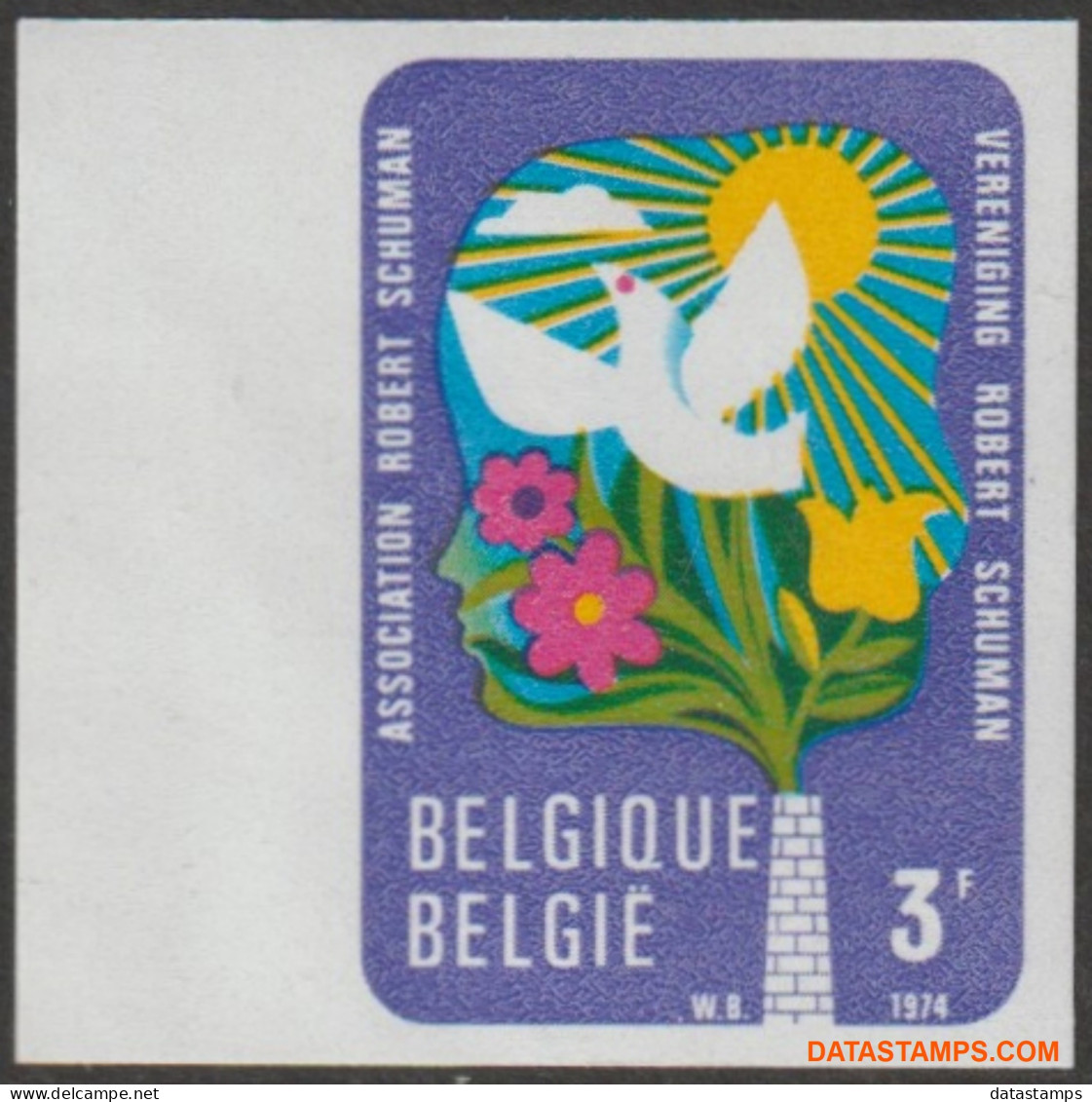 België 1974 - Mi:1759, Yv:1700, OBP:1707, Stamp - □ - Leefmilieu  - 1961-1980