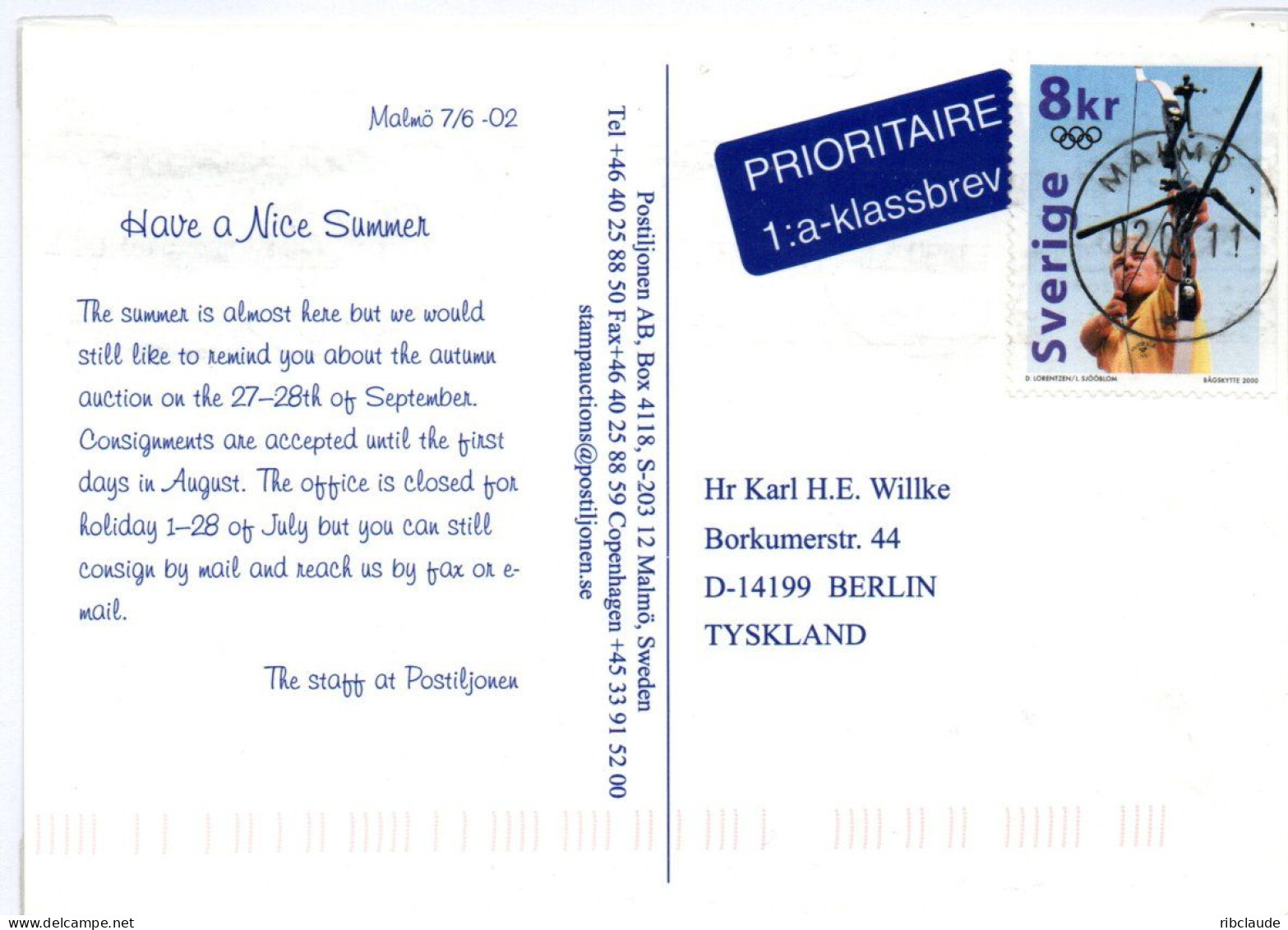 Carte Postale Commerciale - Covers & Documents