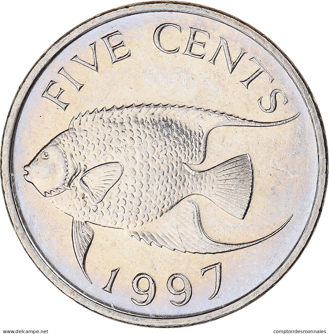 Monnaie, Bermudes, 5 Cents, 1997 - Bermudes