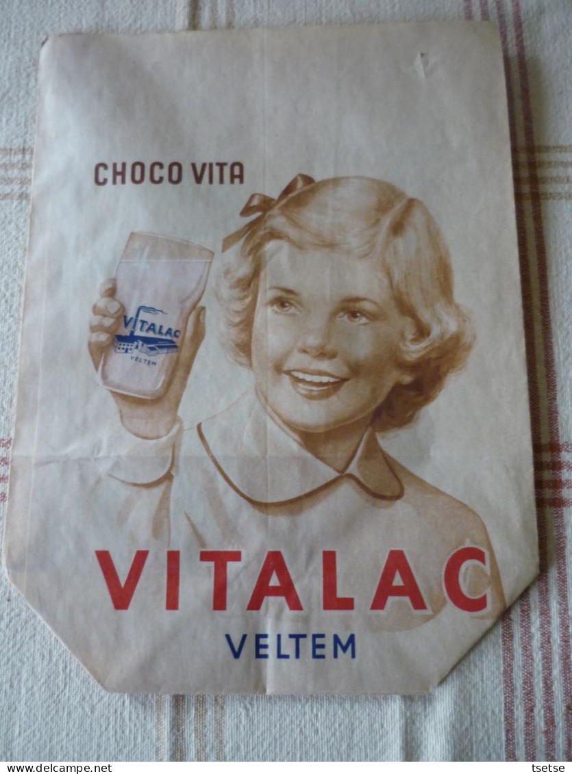 Veltem - Vitalac / 2 Boodschappentassen ... Goed Staat / Jaren 50-60 - Herent