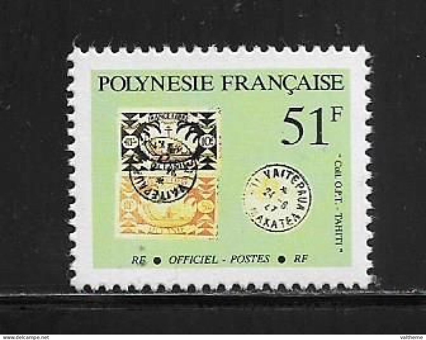 POLYNESIE FRANCAISE  ( OCPOL  -1106 )   1994   N° YVERT ET TELLIER  N° 51   N** - Service