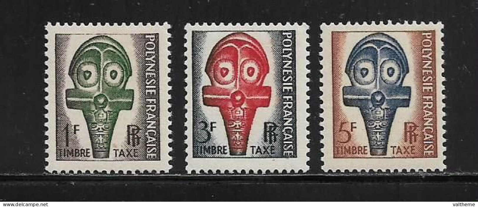 POLYNESIE FRANCAISE  ( OCPOL  -1107 )   1958   N° YVERT ET TELLIER  N° 1/3   N** - Timbres-taxe