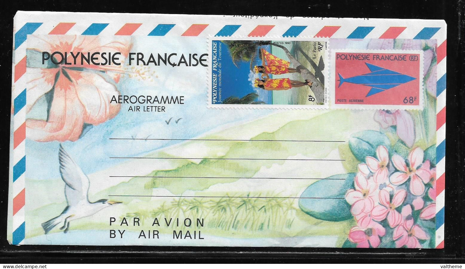 POLYNESIE FRANCAISE  ( OCPOL  -1113 )   1989   N° YVERT ET TELLIER  N° 8   N** - Aerogrammi