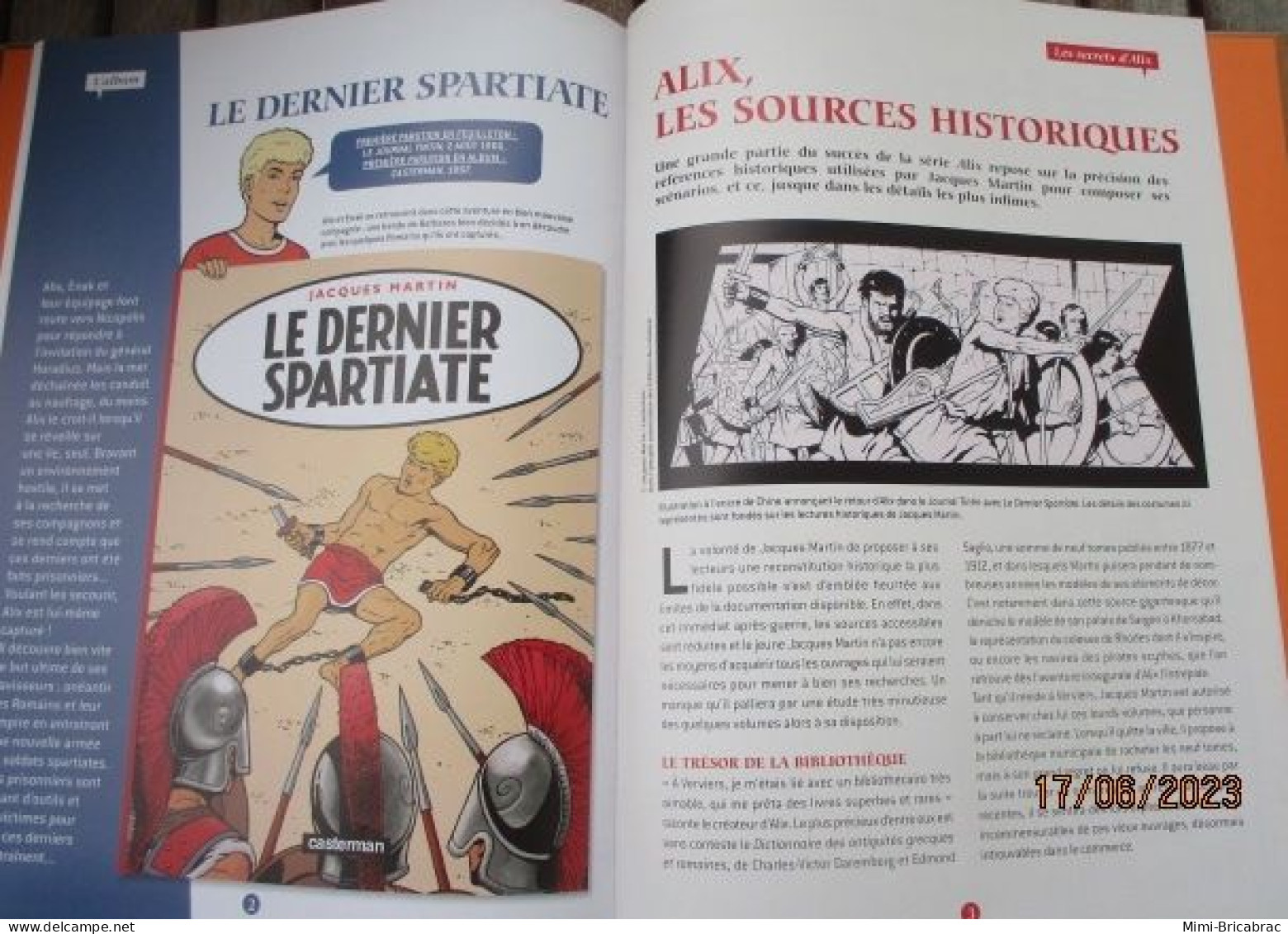 SF0714 / BD ALIX / LE DERNIER SPARTIATE en excellent état , édition de 2012 , valait 7,99€, avec suppl LE MONDE D'ALIX