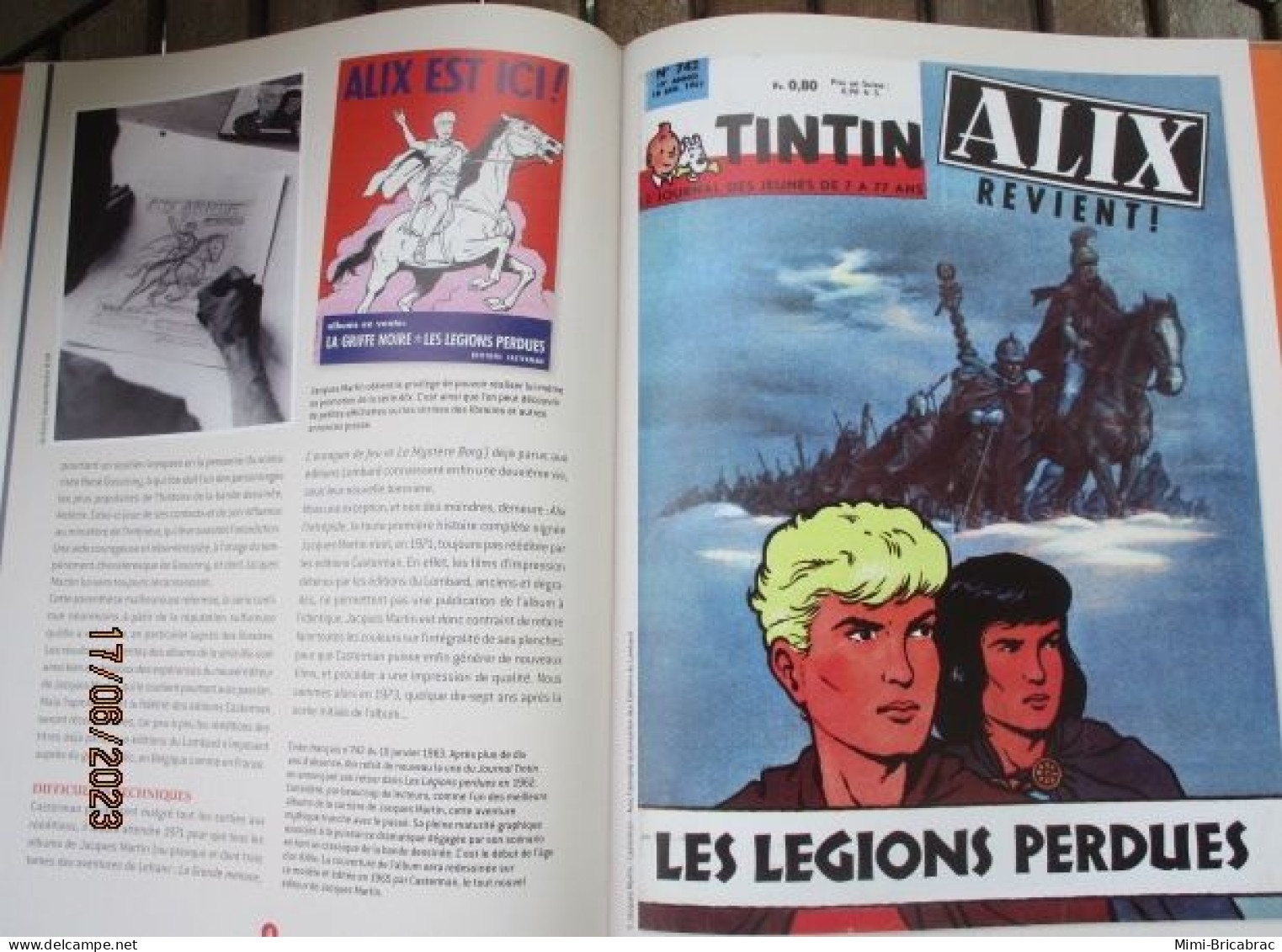 SF002 / BD ALIX / LES LEGIONS PERDUES en excellent état , édition de 2012 , valait 7,99€, avec suppl LE MONDE D'ALIX