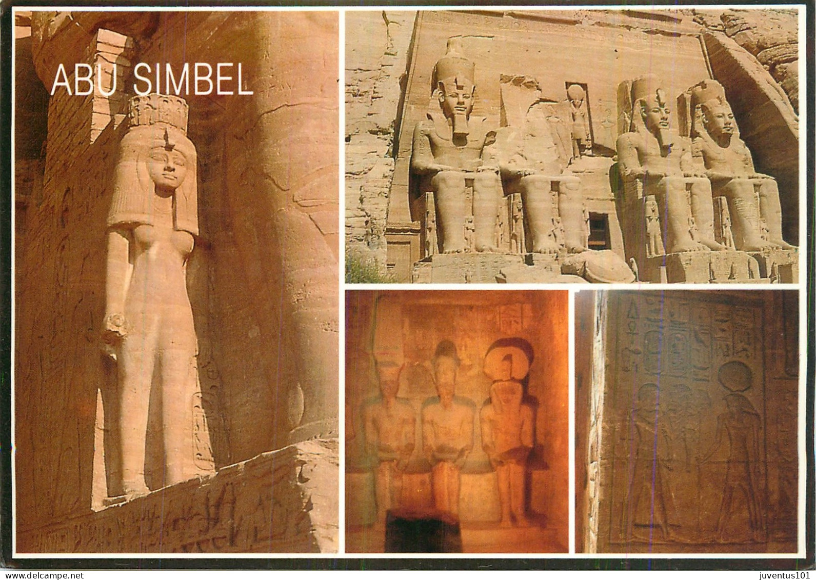 CPSM Format Spécial-Abu Simbel-Beau Timbre      L2279 - Abu Simbel Temples