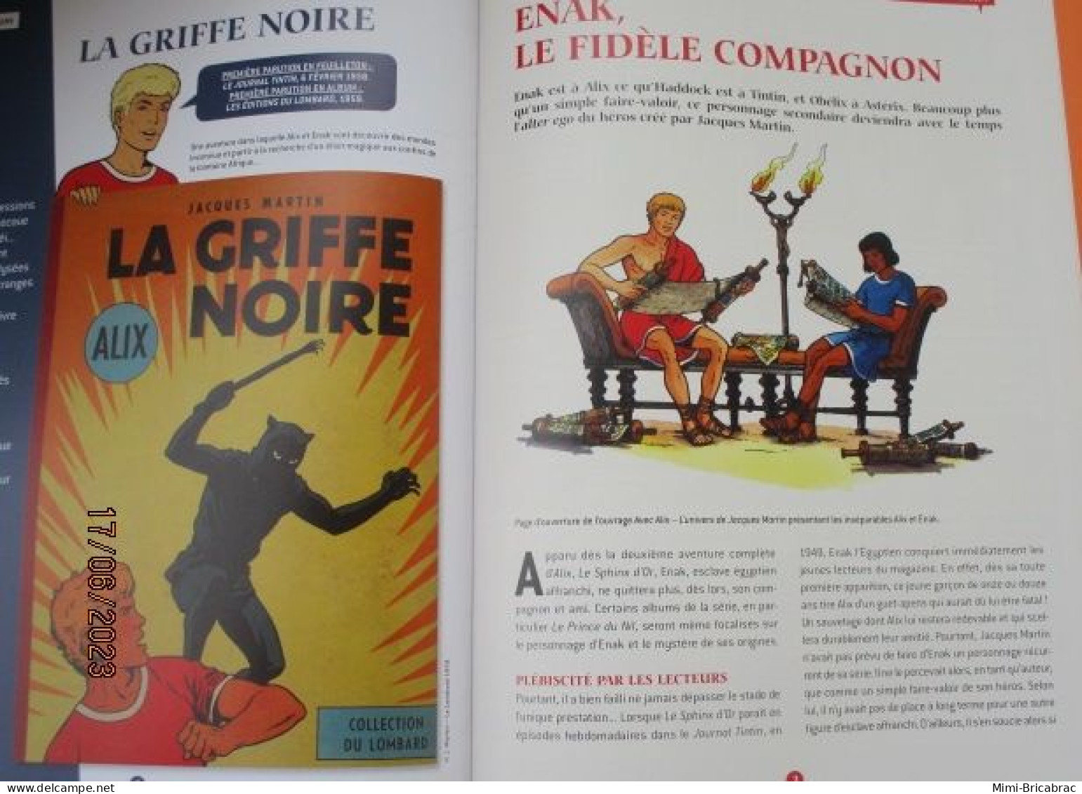 SF002 / BD ALIX / LA GRIFFE NOIRE en excellent état , édition de 2012 , valait 7,99€, avec suppl LE MONDE D'ALIX