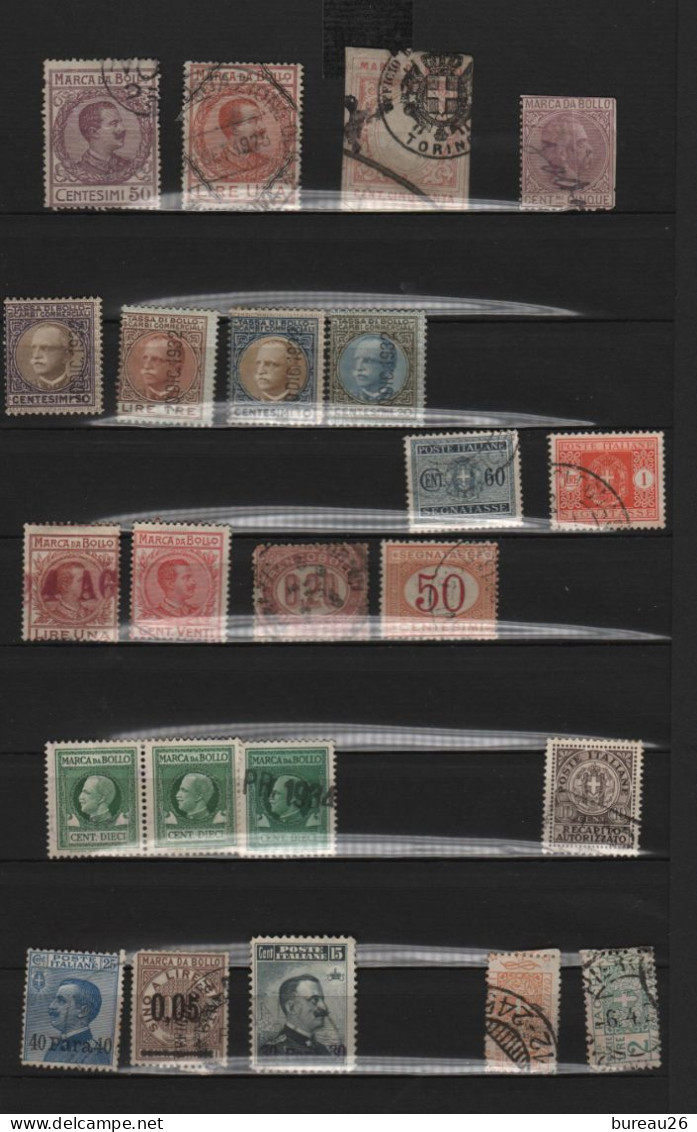 ITALIE Lot Marco Da Bollo, Segnatasse - Revenue Stamps