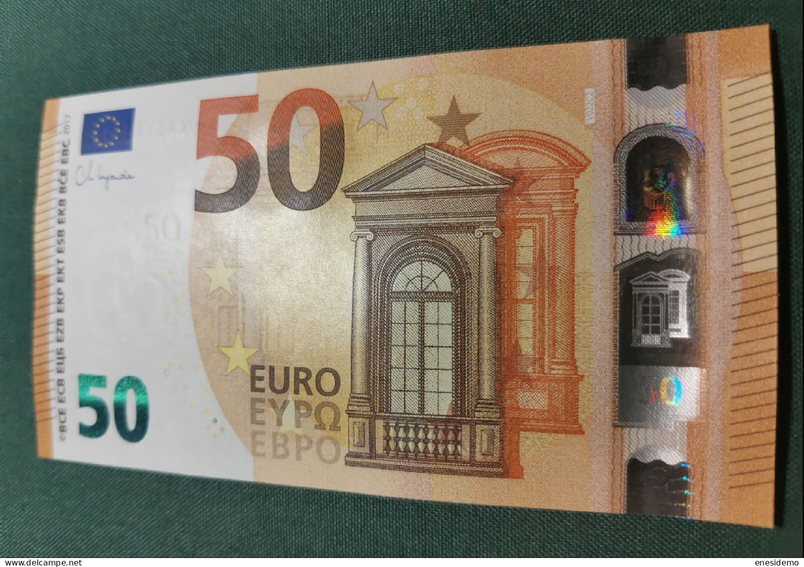 50 EURO SPAIN 2017 LAGARDE V022C2 VC SC FDS UNC. PERFECT - 50 Euro