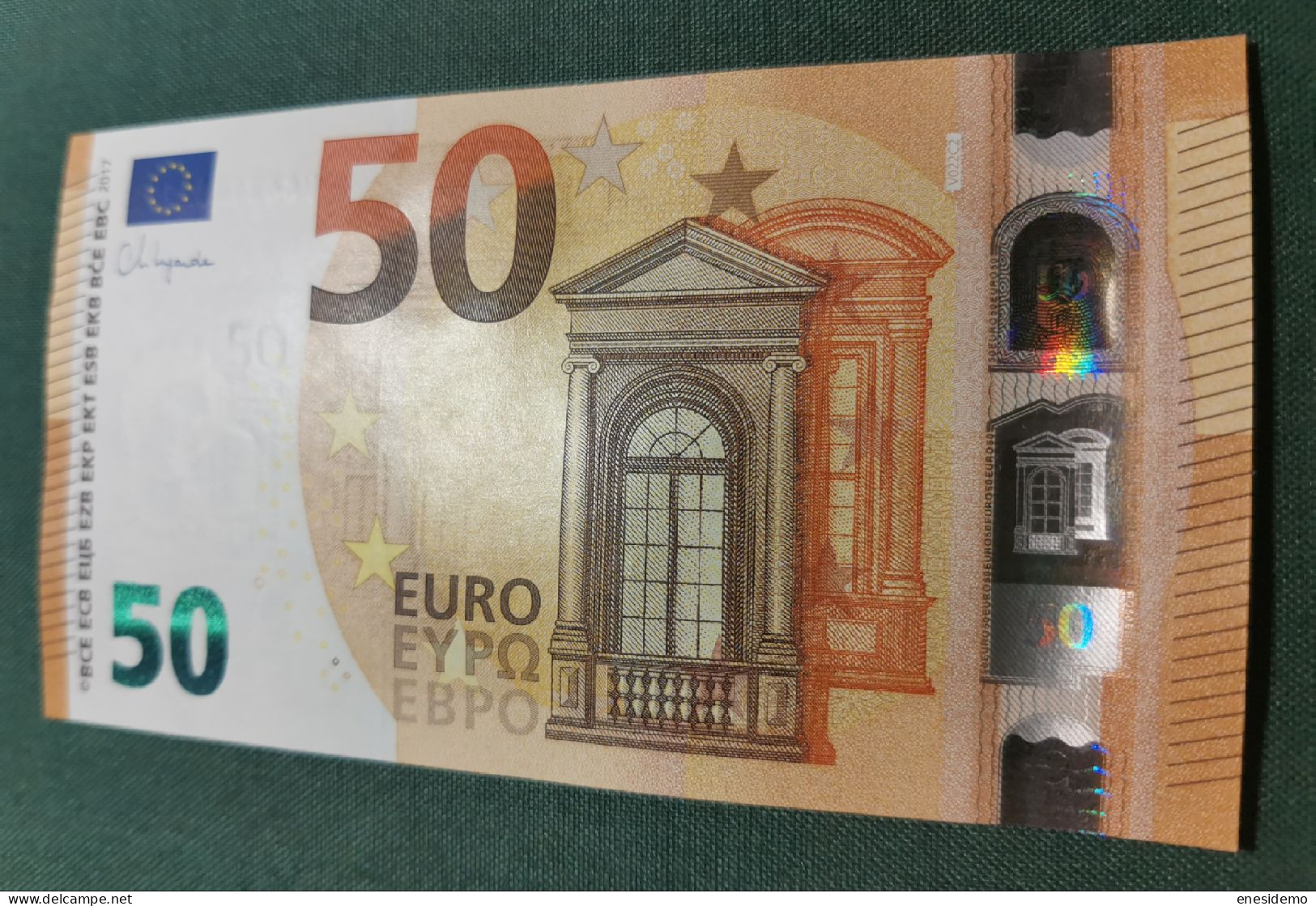 50 EURO SPAIN 2017 LAGARDE V022C2 VC SC FDS UNC. PERFECT - 50 Euro