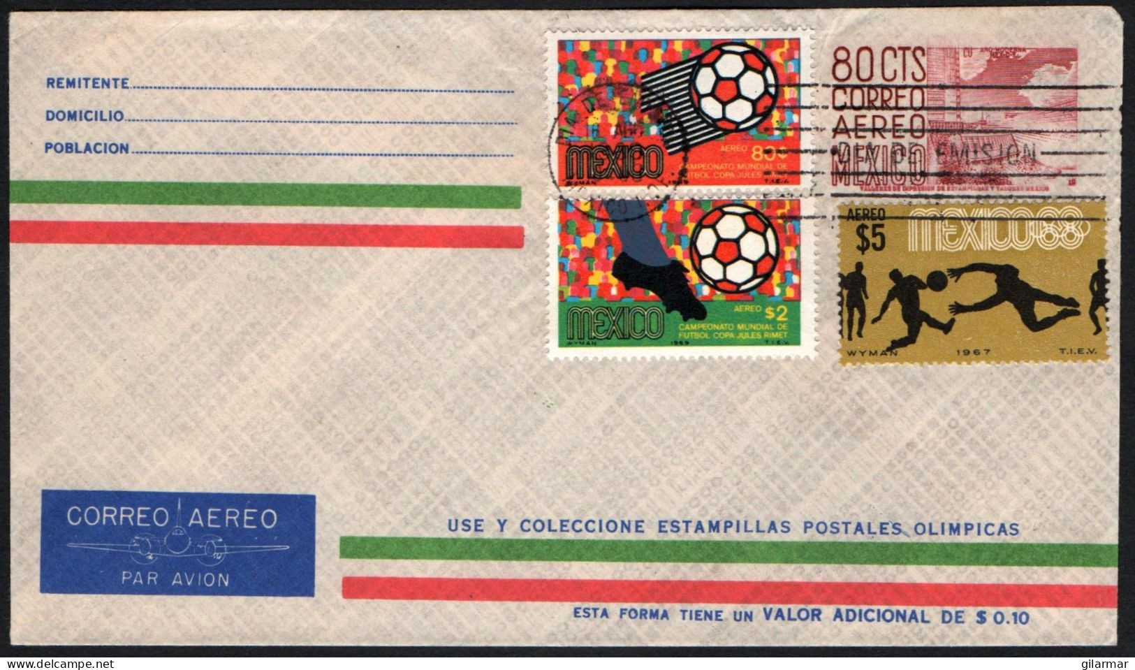 MEXICO 1969 - FOOTBALL WORLD CUP JULES RIMET 1970 - G - 1970 – Mexico