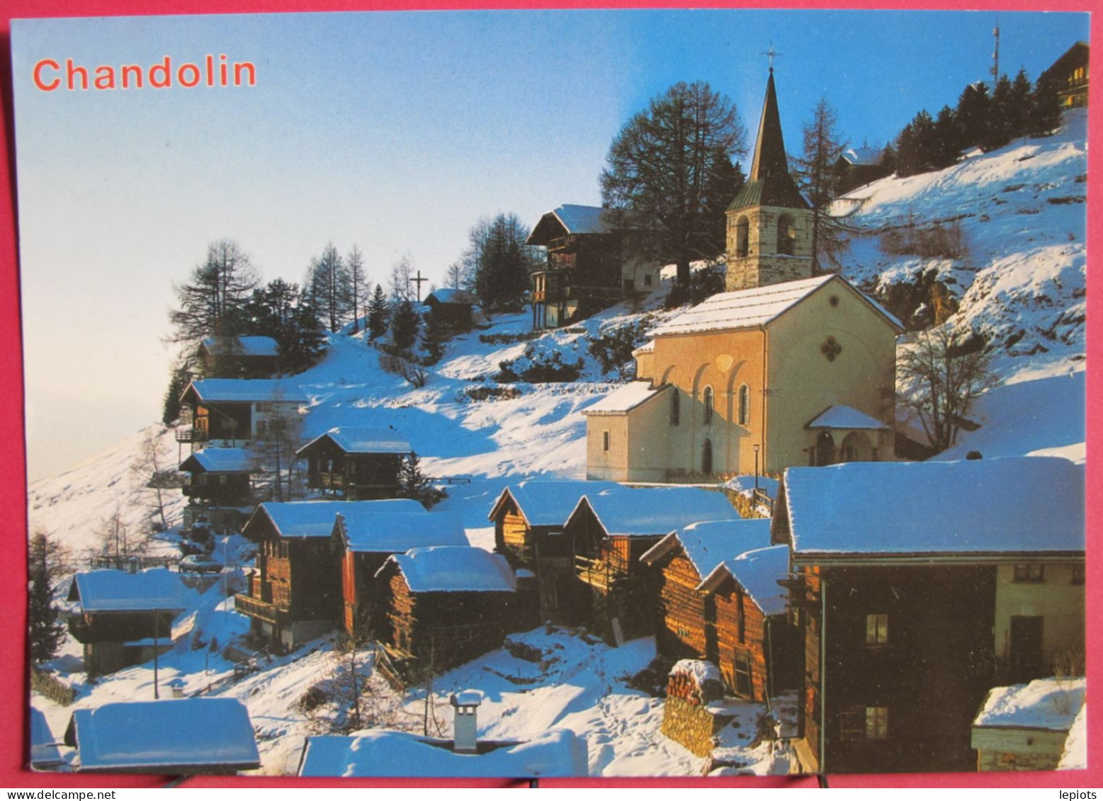 Visuel Pas Très Courant - Suisse - Valais - Chandolin - Le Village à 2000 Mètres - Très Bon état - Chandolin