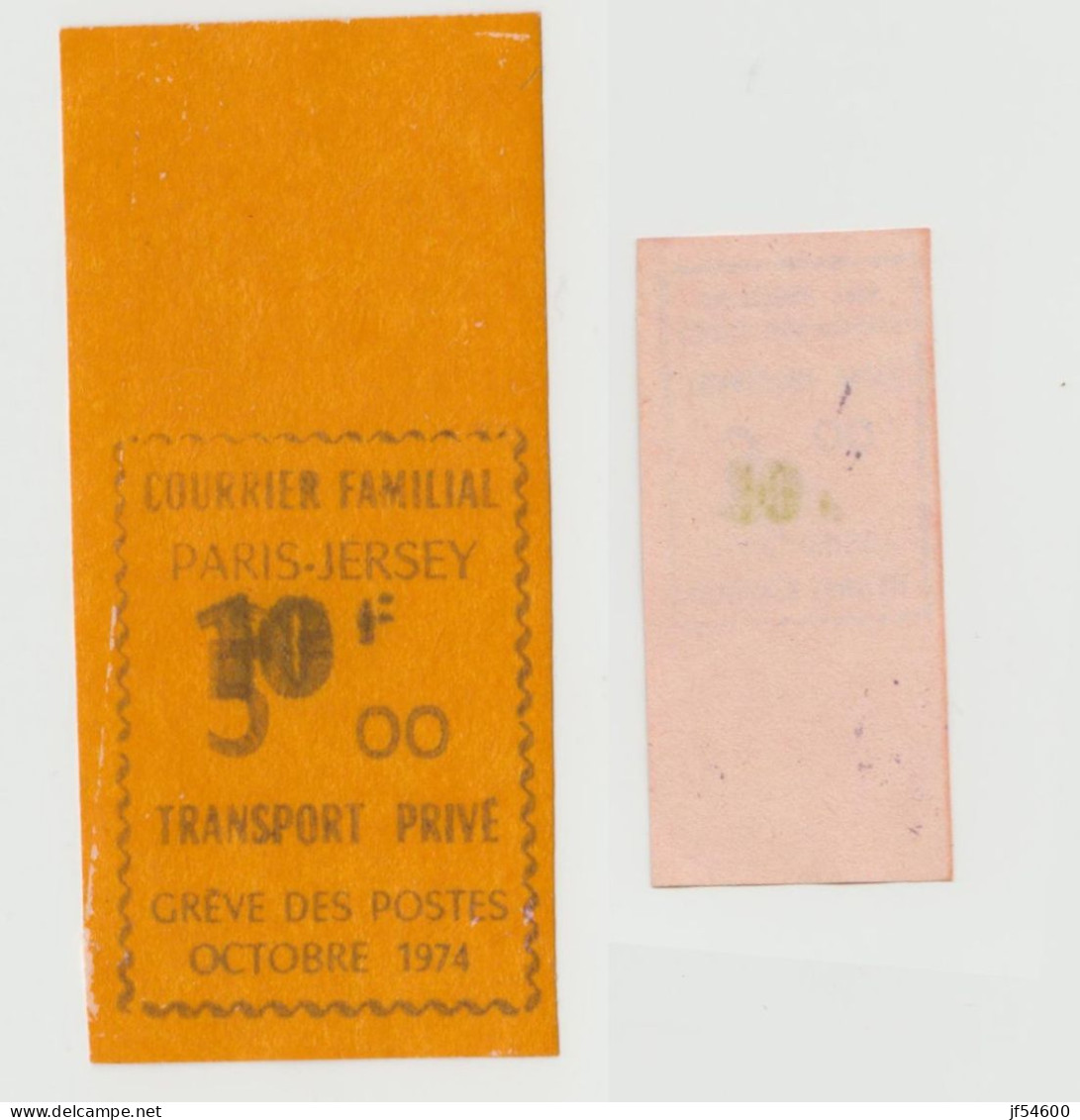 Timbre De Grève Paris Jersey No 32B - Timbres