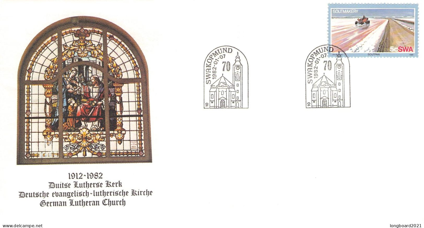 SOUTH WEST AFRICA - 1912-1982 DEUTSCHE EVANGELISCH-LUTH. KIRCHE  /*25 - Südwestafrika (1923-1990)