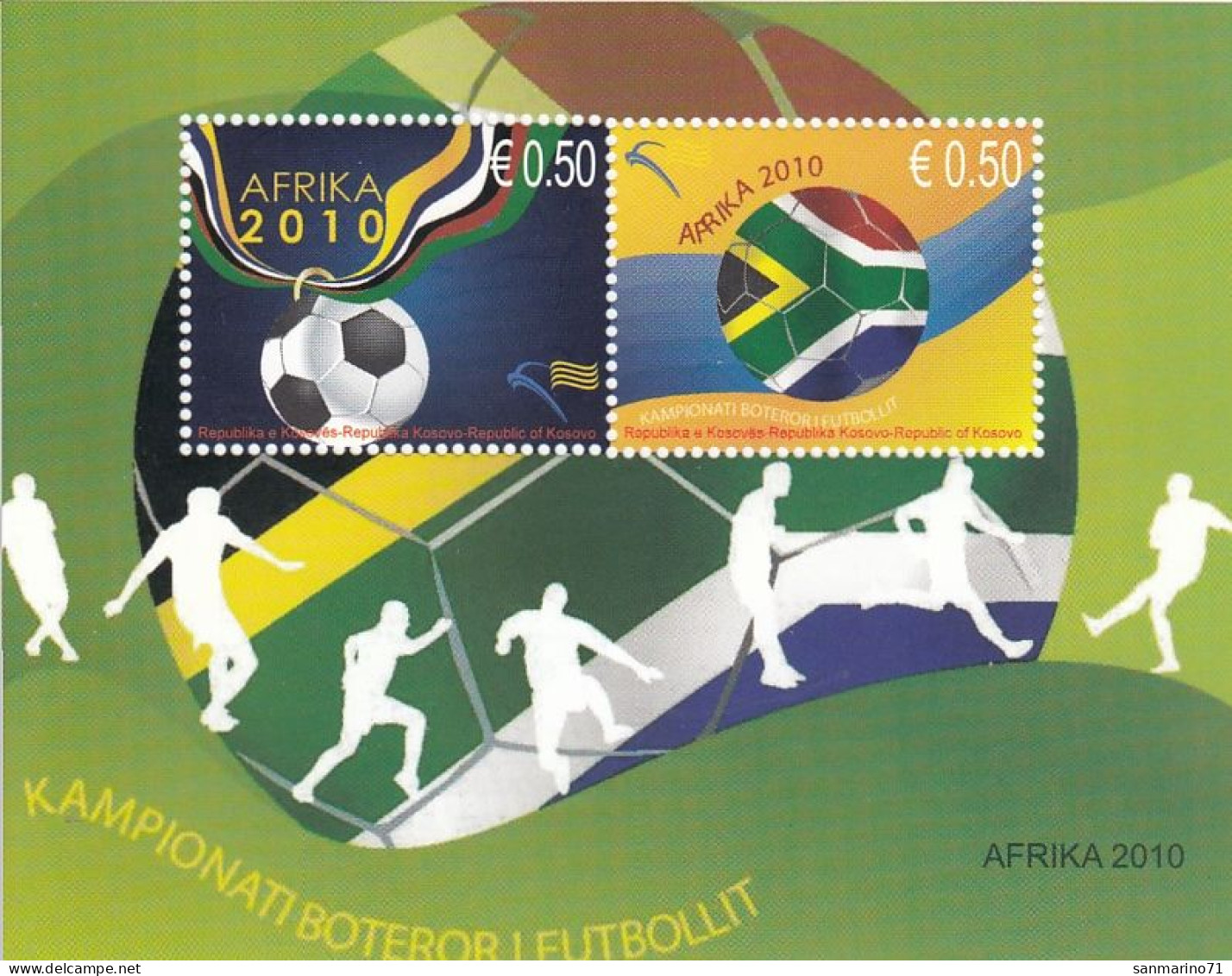 KOSOVO Block 14,unused - 2010 – South Africa