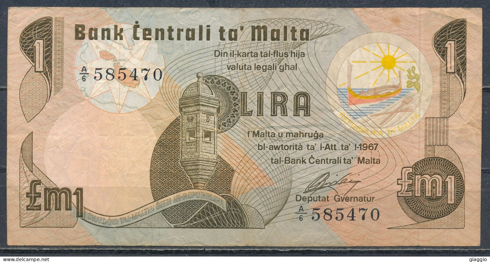 °°° MALTA 1 POUND 1967 °°° - Malta
