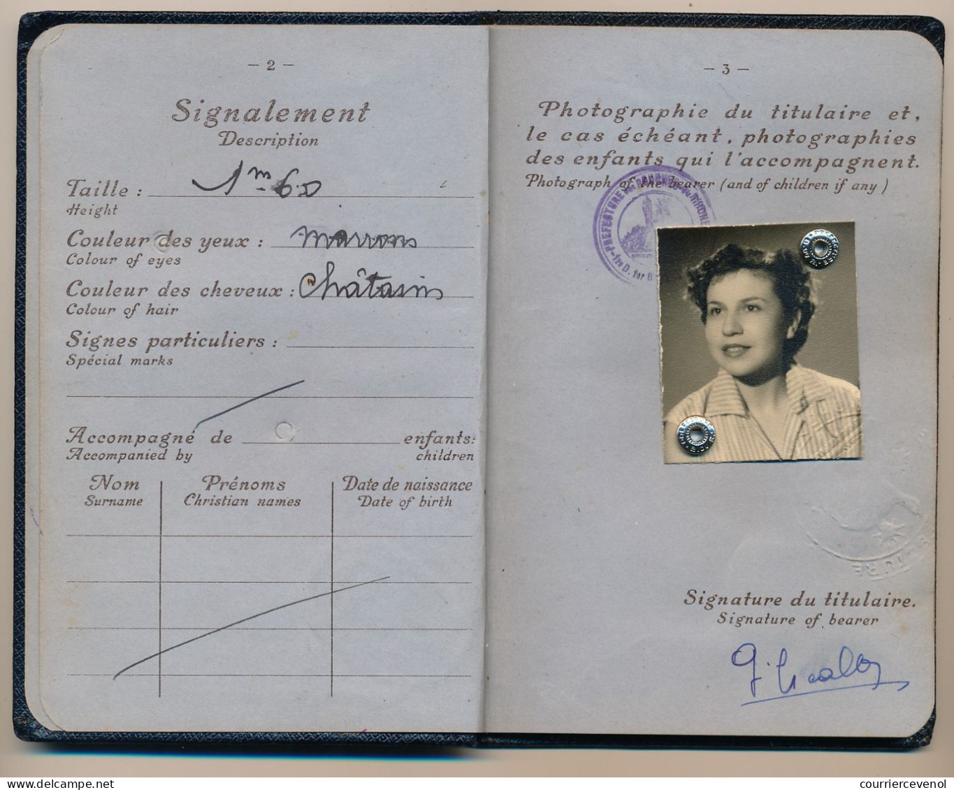 FRANCE / ESPAGNE - Passeport émis à Marseille 1954/57 - Fiscal Type Daussy 2000F + Fiscaux Espagne Consulat De Marseille - Briefe U. Dokumente