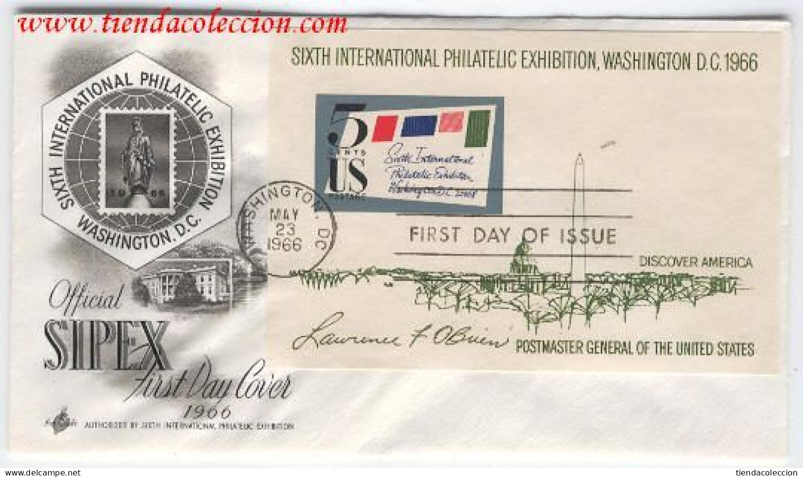 Sixth Internacional Philatelic Exhibition, Washintong D. C. 1966 - Andere & Zonder Classificatie