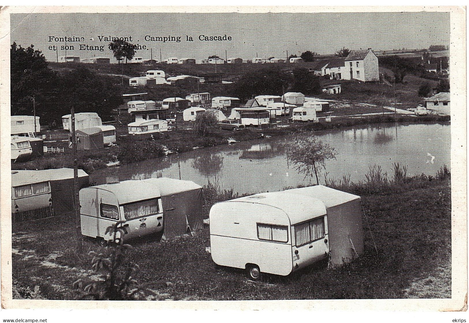 Fontaine-Valmont. Camping La Cascade Et Son Etang De Pêche. - Merbes-le-Château