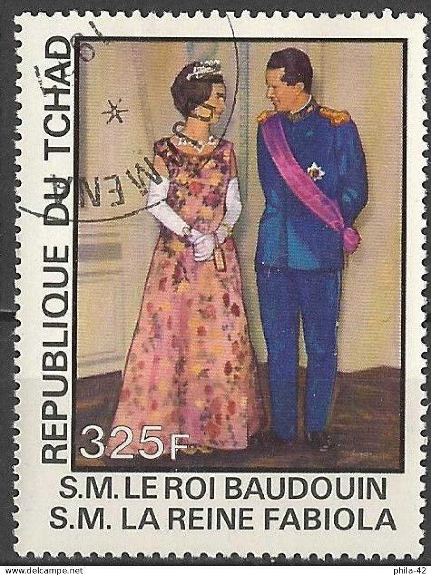 Chad 1977 - Mi 788 - YT 330 ( King Baudouin 1 & Queen  Fabiola ) - Tchad (1960-...)