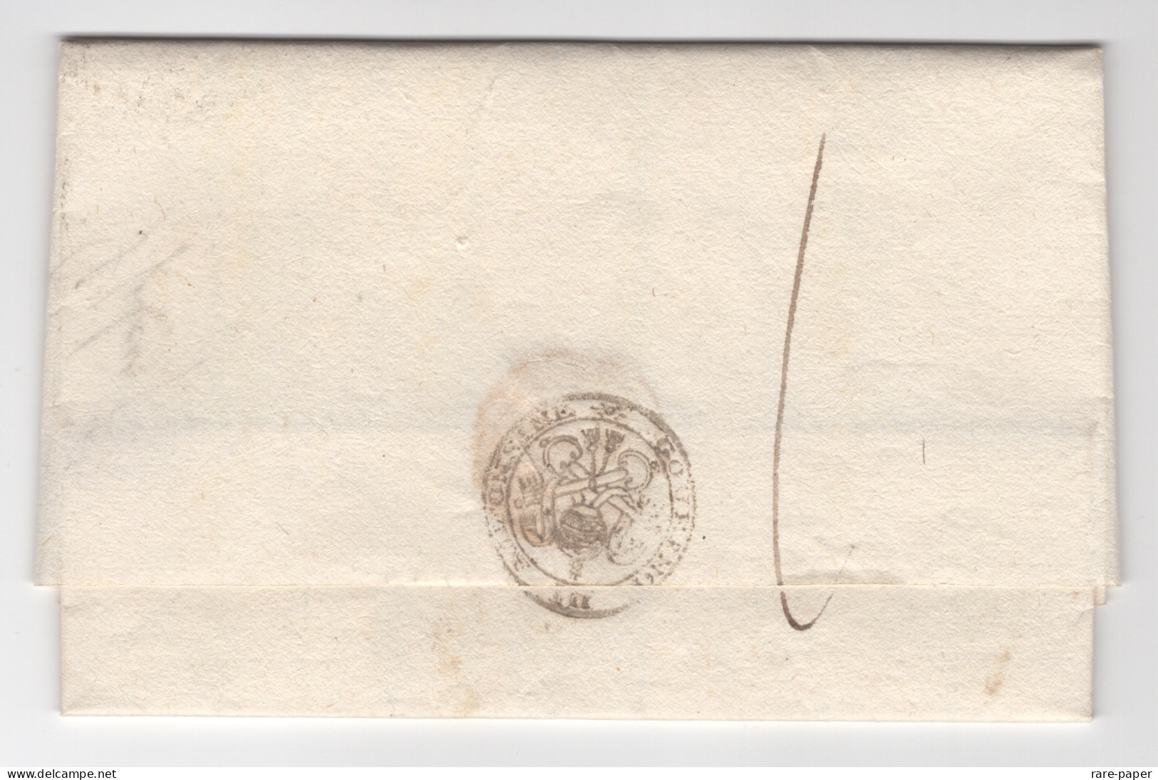 Stato Pontificio Legazione Di Ravenna Governo Delle Alfonsine 1834 -- Signed Letter - ...-1929 Prephilately