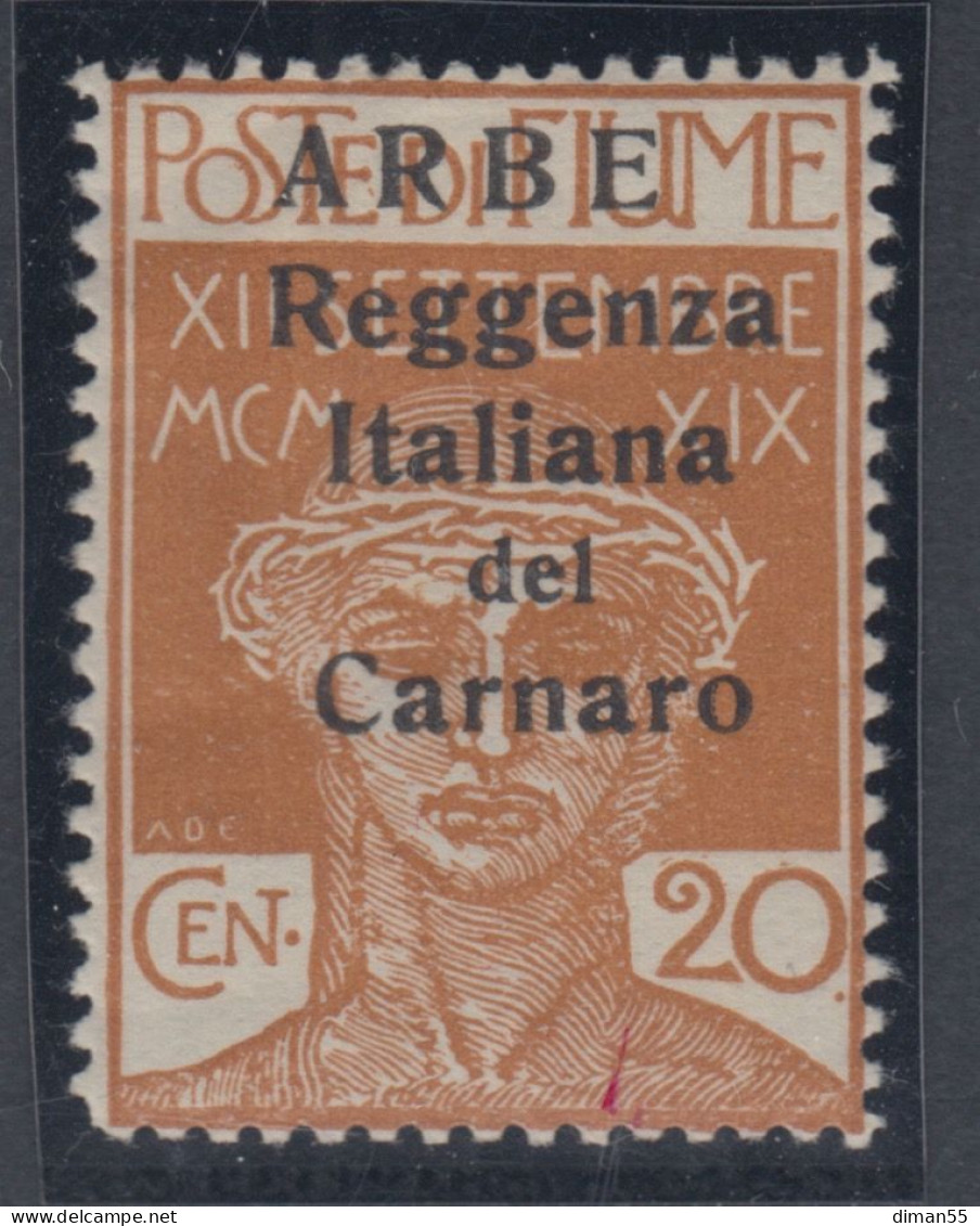 ITALIA - ARBE - Sassone N.7 - MH*  Cat. 150 Euro - Arbe & Veglia