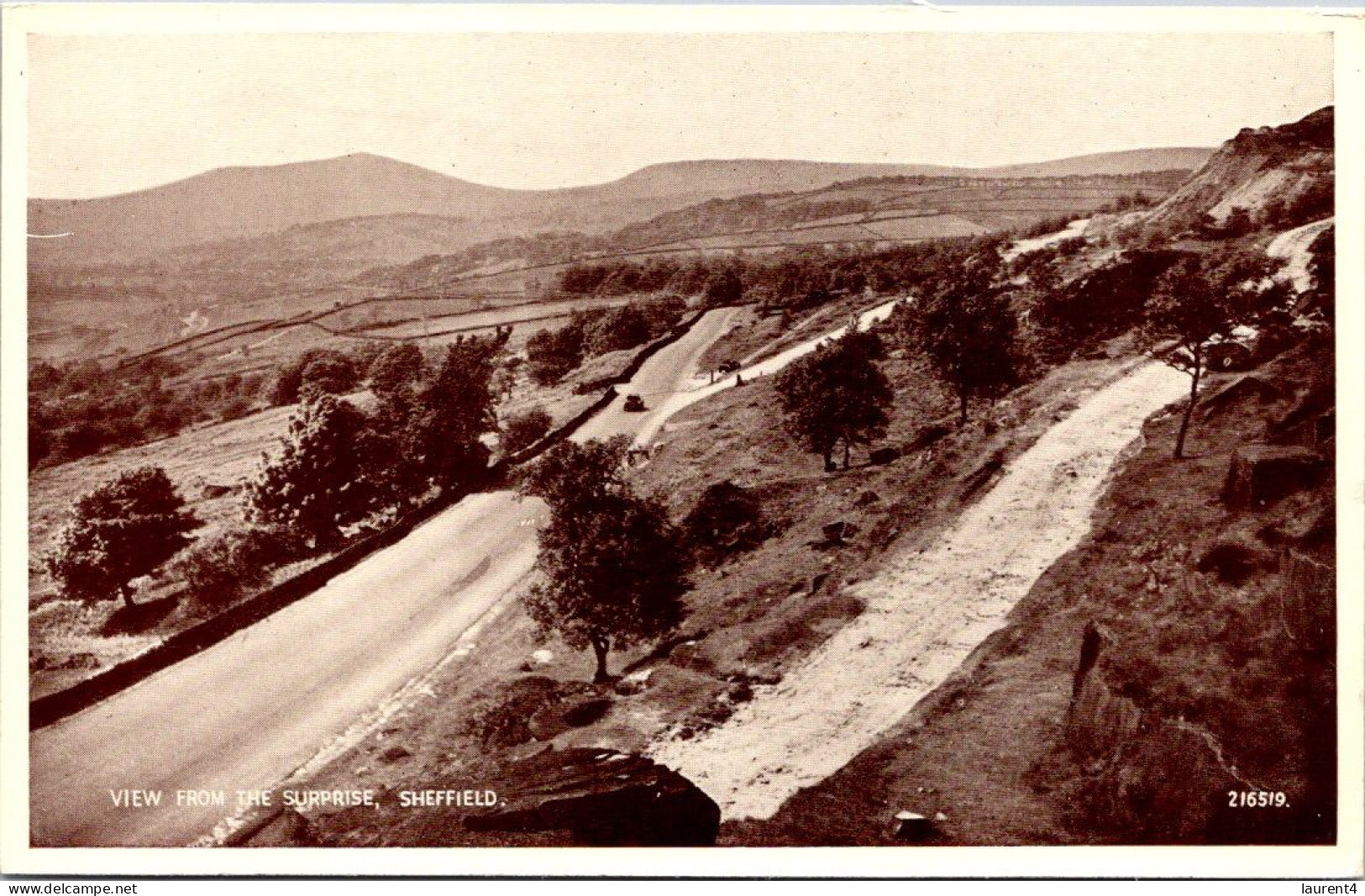 (3 R 53) UK (old Sepia) View From The Surprise (in Sheffield) - Sheffield