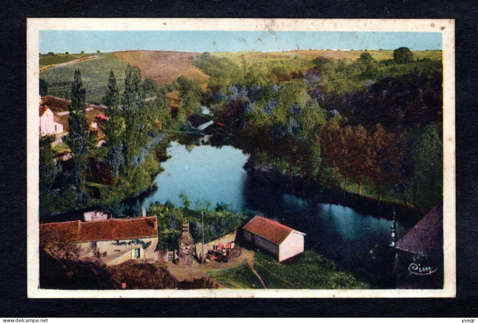 ARGENTON-CHÂTEAU (79 D-S.) Les Côteaux De La Garenne Au Confluent De L'Argenton Et De L'Ouère (colorisée) - Argenton Chateau