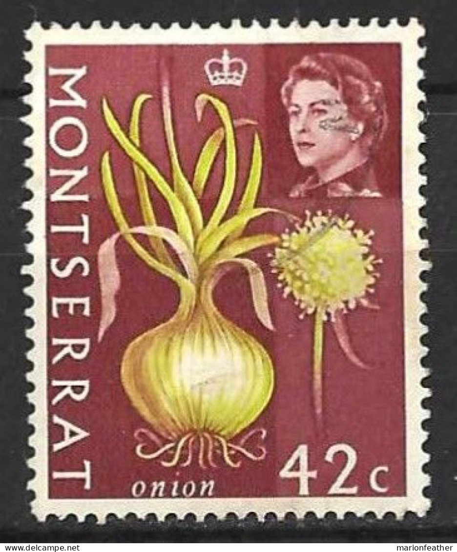 MONTSERRAT...QUEEN ELIZABETH II..(1952-22..)...." 1965.."..ONION....42c........SG171......VFU..... - Alimentation