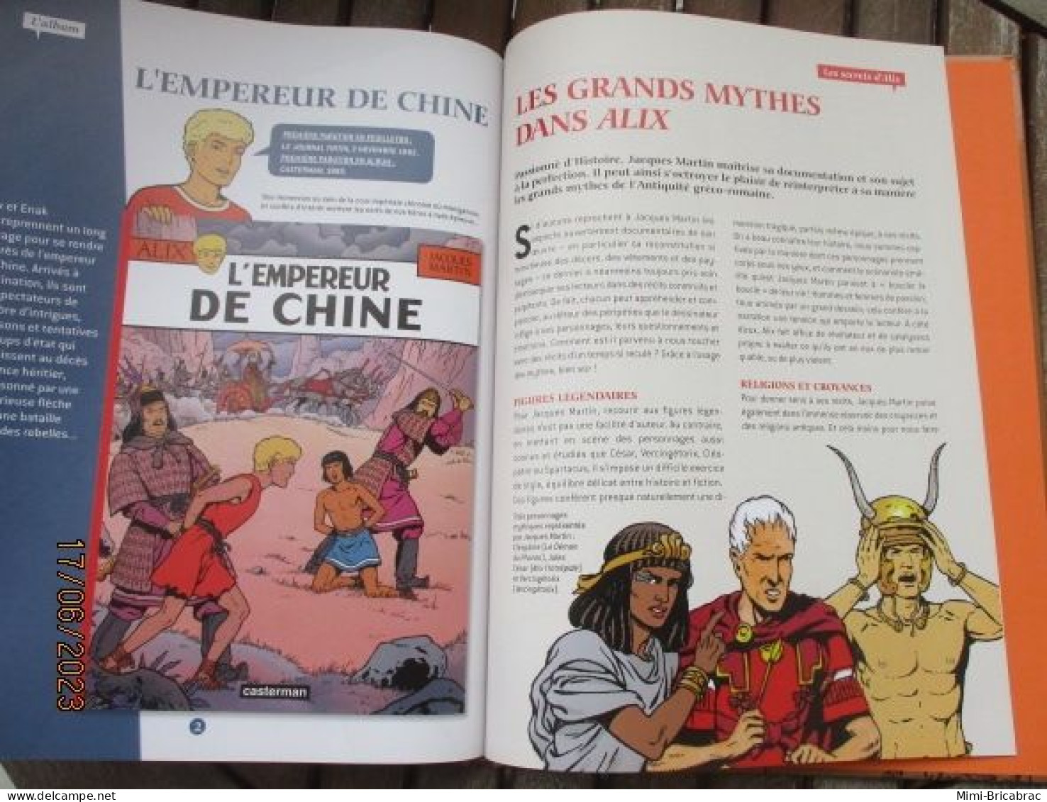BD518 / BD ALIX / L'EMPEREUR DE CHINE en excellent état , édition de 2012 , valait 7,99€, avec suppl LE MONDE D'ALIX