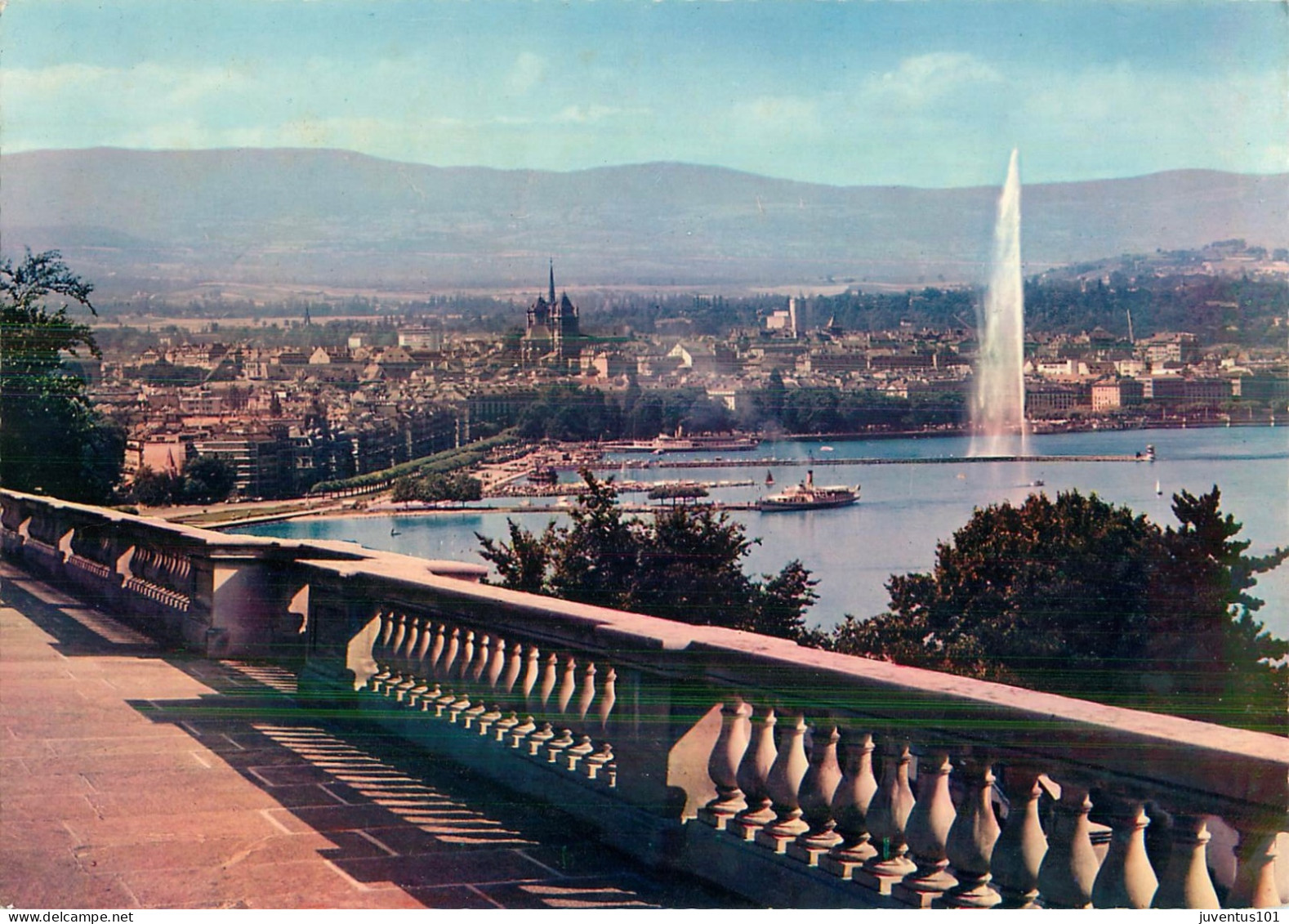 CPSM Format Spécial-Genève-La Rade Et La Ville Depuis Cologny     L2279 - Cologny