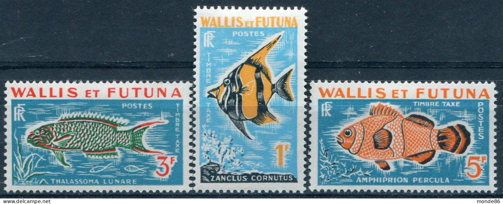 WALLIS & FUTUNA - Y&T Taxe N° 37-39 * - Timbres-taxe