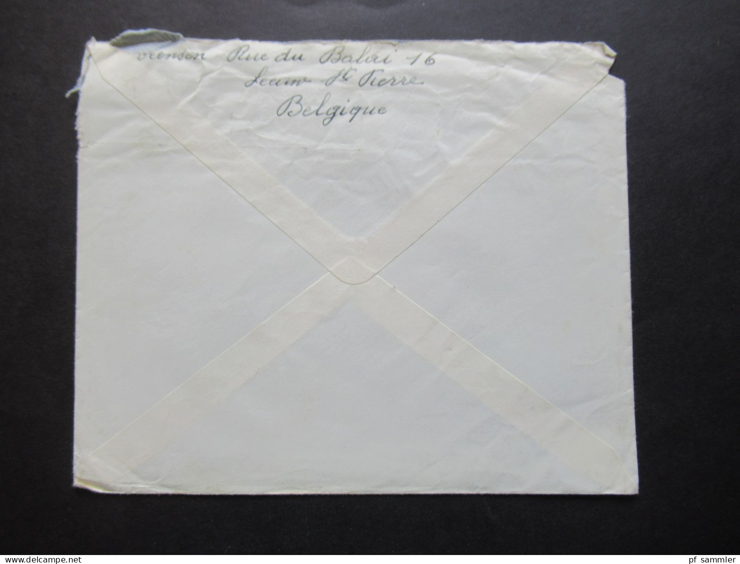 Belgien 1951 Auslandsbrief Nach Wien Zensurbeleg / Stempel Österrereichische Zensurstelle Und Roter Stempel 23 A - Briefe U. Dokumente
