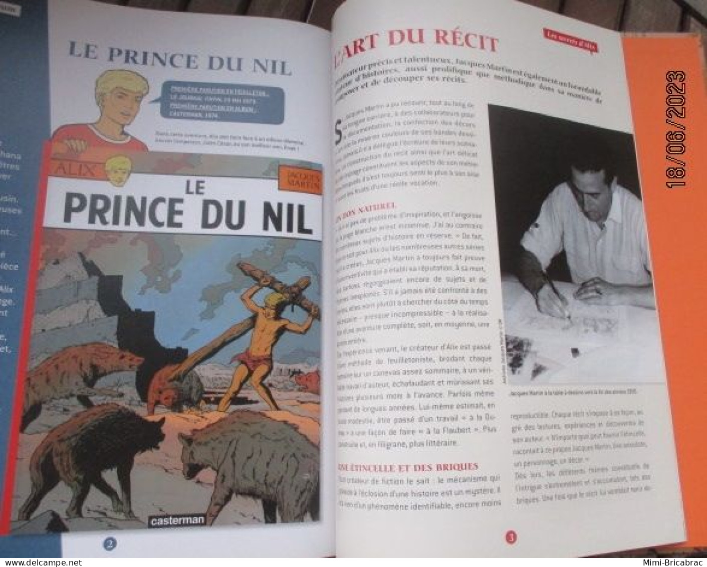 BD2011 / BD ALIX / LE PRINCE DU NIL  en excellent état , édition de 2012 , valait 7,99€, avec suppl LE MONDE D'ALIX