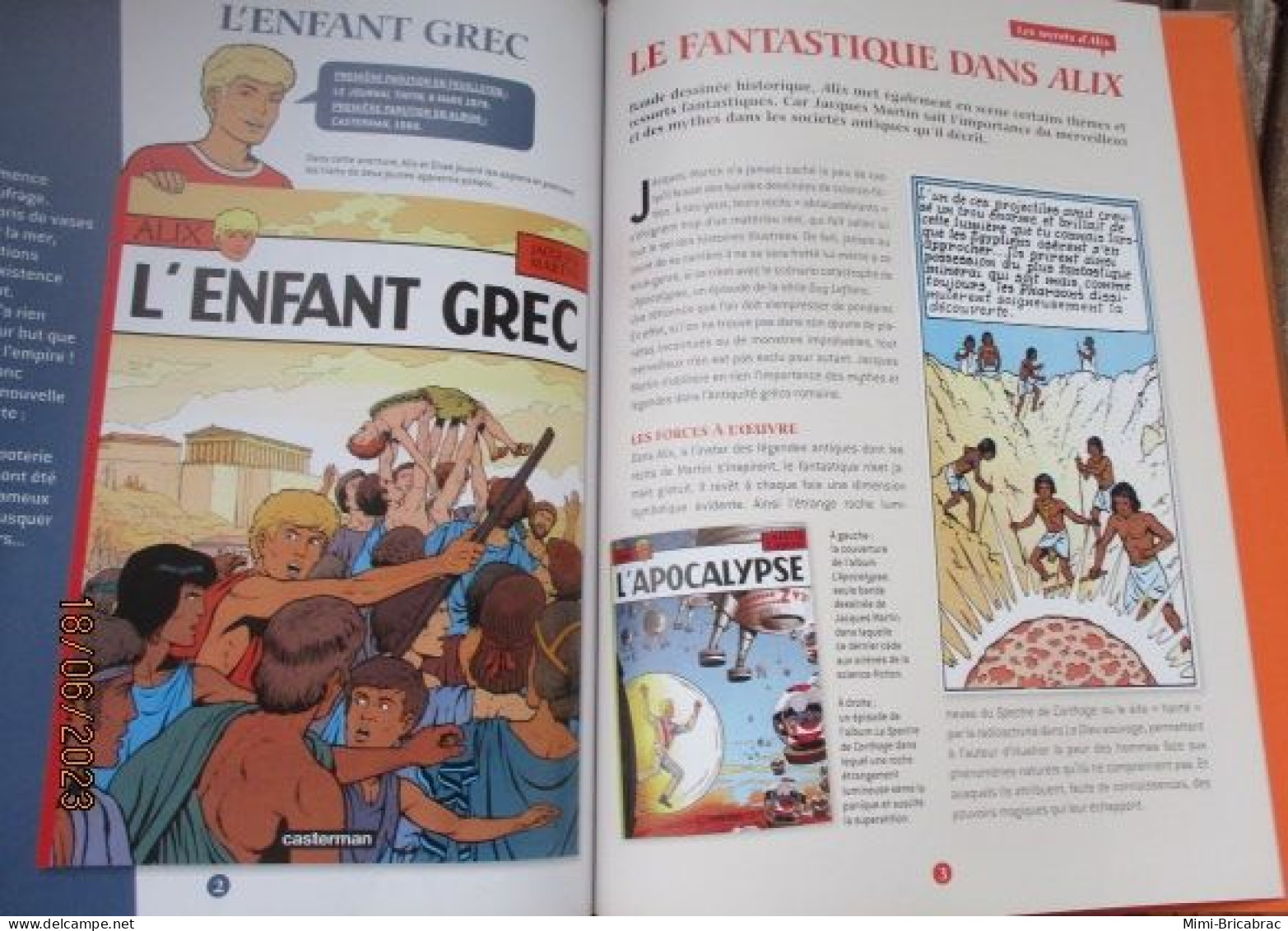 BD2011 / BD ALIX / L'ENFANT GREC  en excellent état , édition de 2012 , valait 7,99€, avec suppl LE MONDE D'ALIX