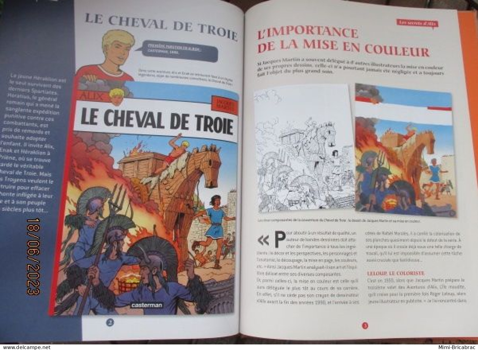 BD2011 / BD ALIX / LE CHEVAL DE TROIE  en excellent état , édition de 2012 , valait 7,99€, avec suppl LE MONDE D'ALIX