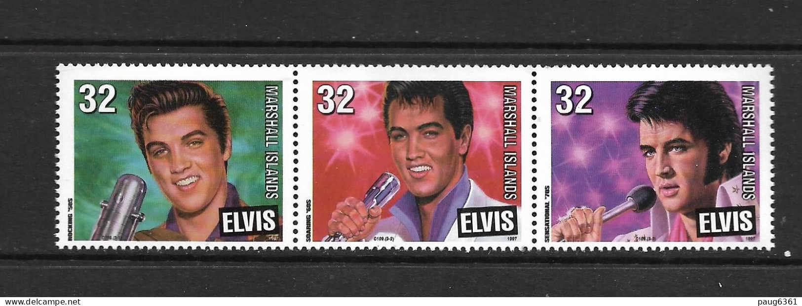 MARSHALL 1997 ELVIS YVERT N°753/55 NEUF MNH** - Elvis Presley