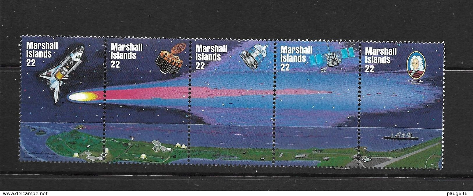 MARSHALL 1985 COMETE DE HALLEY YVERT N°101/04 NEUF MNH** - Oceania