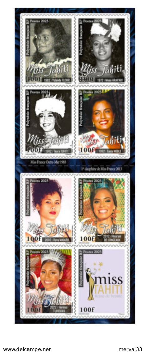 Polynésie 2023 - Carnet 6 Timbres - Miss Tahiti - Unused Stamps