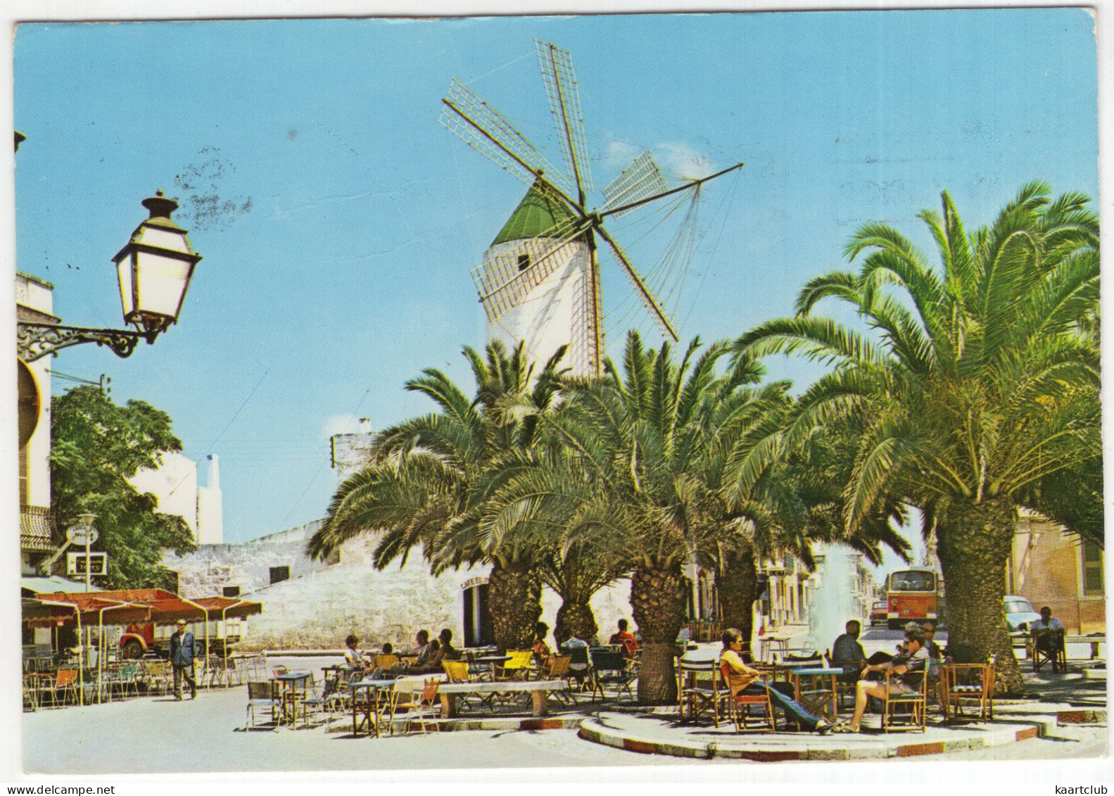 Menorca - Ciudadela : Molino Y Plaza Alfonso III. - (Espana/Spain) - Moulin/Mill/Mühle/Molen - Menorca