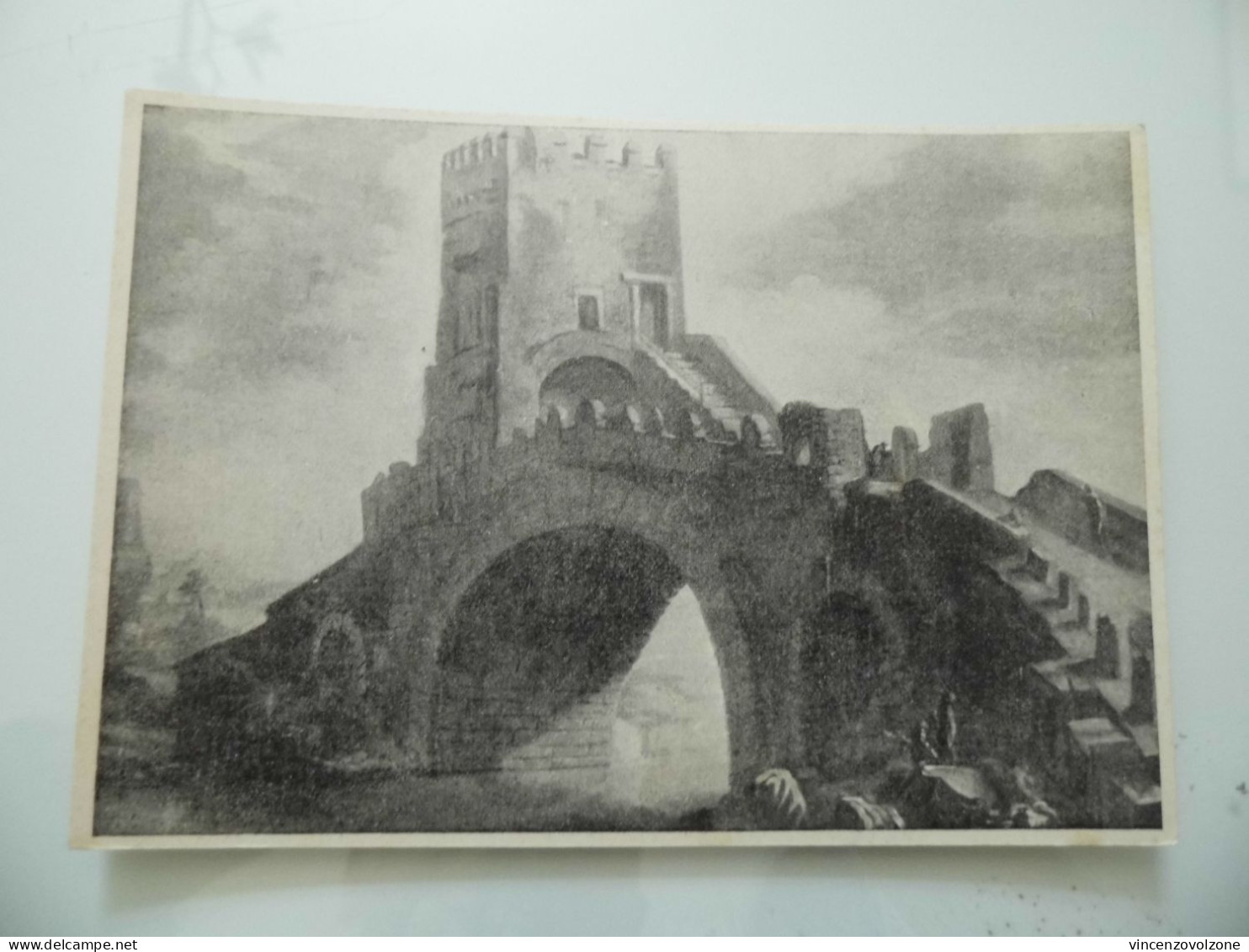 Cartolina Non Viaggiata "ROMA Francesco Cozza - IL PONTE NOMENTANO, Galleria Doria" - Ponts