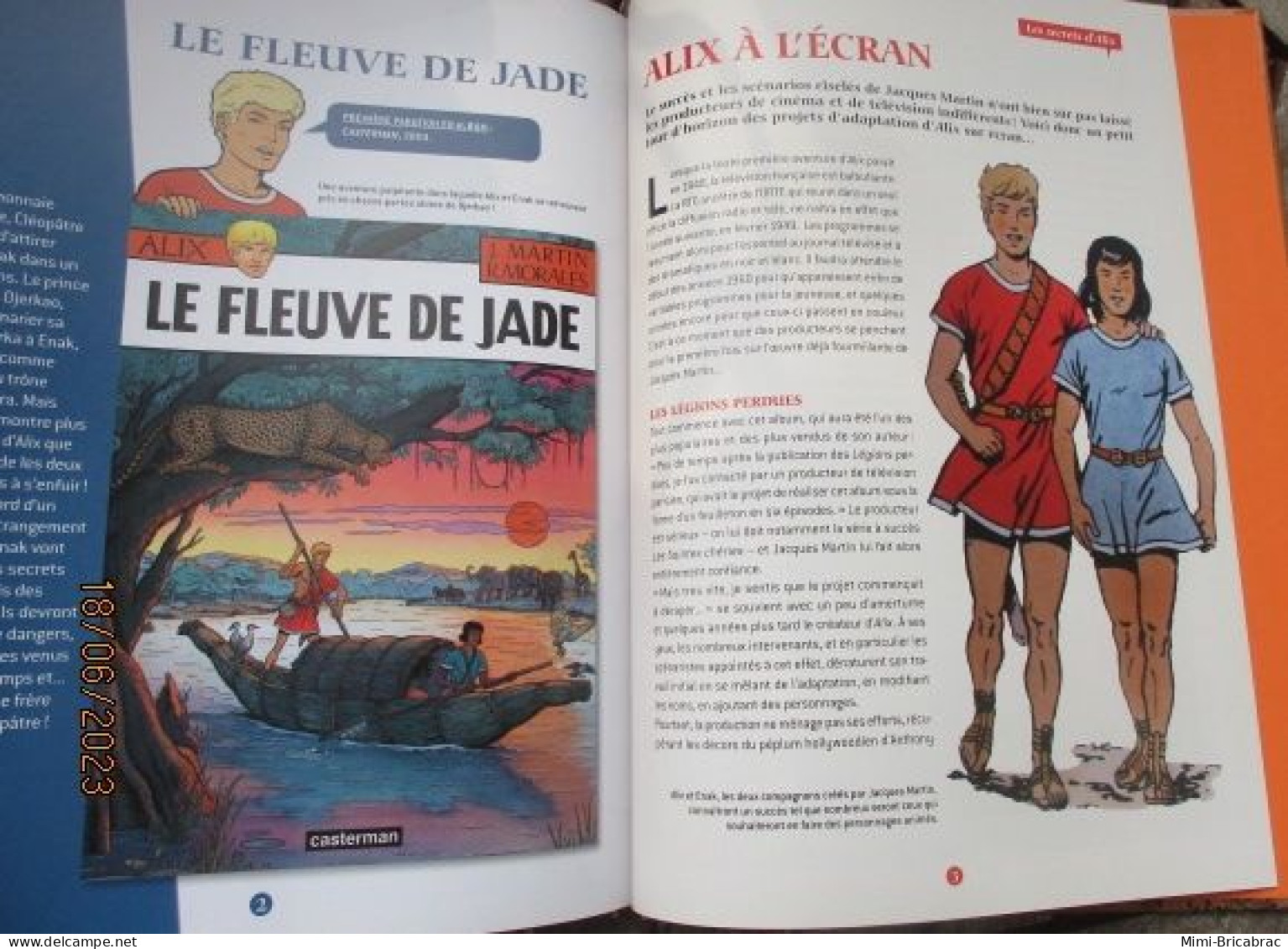 SF2012 / BD ALIX / LE FLEUVE DE JADE en excellent état , édition de 2012 , valait 7,99€, avec suppl LE MONDE D'ALIX