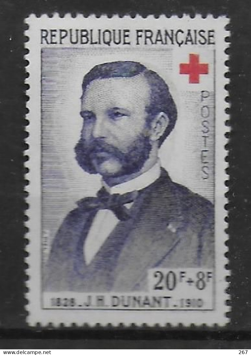 FRANCE  N° 1188  * * Croix Rouge Henri Dunant - Henry Dunant